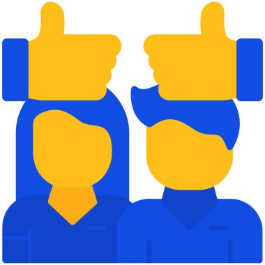 İş takım çalışması vektör simgesi