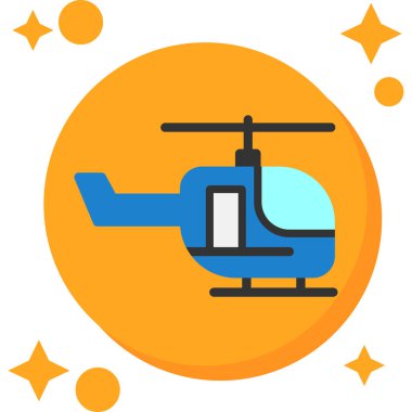 Helikopter Kuyruklu Renk Ağı simgesi, vektör illüstrasyonu