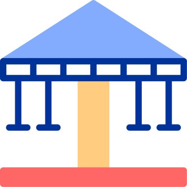 mimari yapı şehir simgesi - taslak biçimi