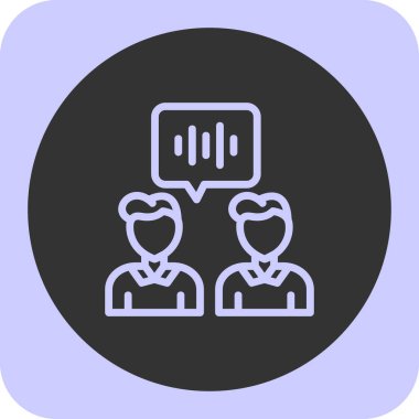 İnsanlar web simgesi basit illüstrasyon