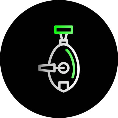 bomba simgesi soyut bir grupta izole edildi