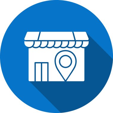 dükkan simgesi vektör illüstrasyonu