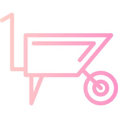 Bir araba simgesinin vektör illüstrasyonu