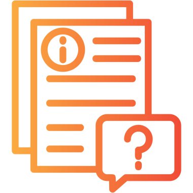 belge simgesi, vektör çizimi