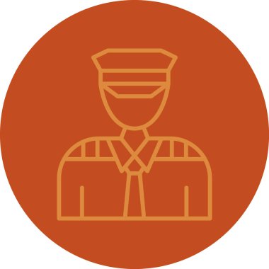 polis simgesi vektör illüstrasyonu