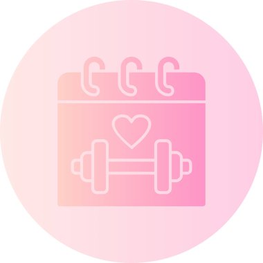 Bir spor salonu simgesinin vektör çizimi