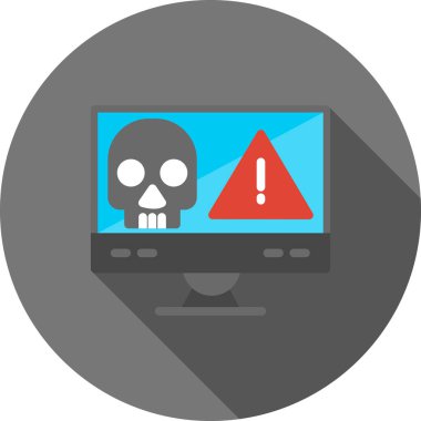 Alarm uyarı simgesi düz biçimli