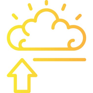 Bulut simgesinin vektör illüstrasyonu