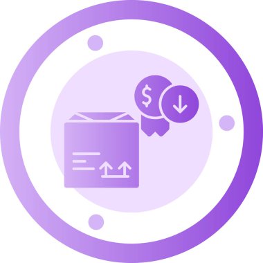 Dolar. Web simgesi basit illüstrasyon