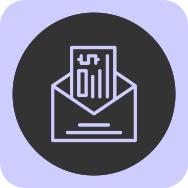 Posta simgesinin vektör illüstrasyonu