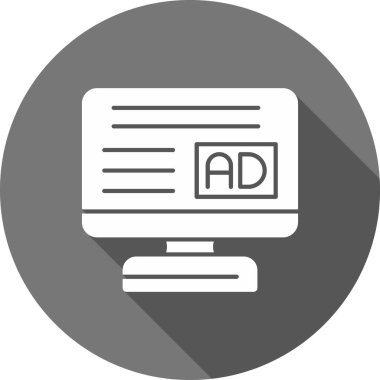 Moda tarzı izole edilmiş arkaplan reklam simgesi