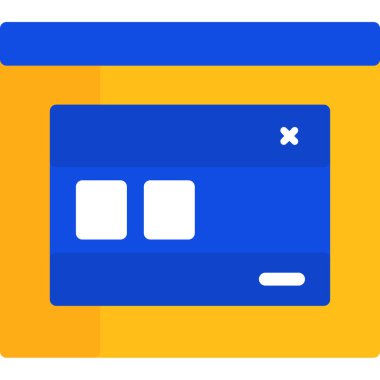 Düz stil kart simgesi