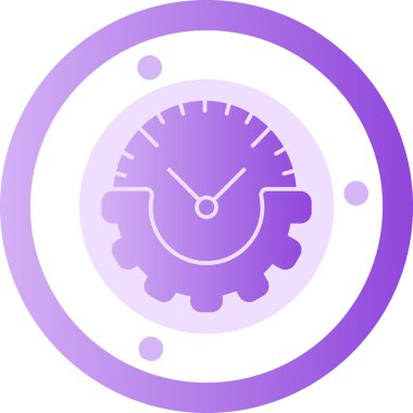 Saat simgesi vektör illüstrasyonu