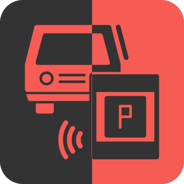 park simgesi vektör illüstrasyonu