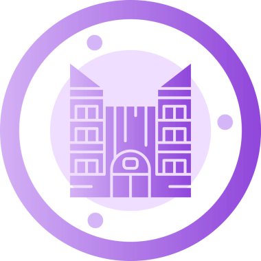 Bir binanın vektör illüstrasyonu