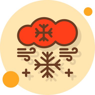 Kar simge vektör çizim