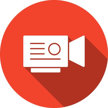 Konuşmacı. Web simgesi basit illüstrasyon