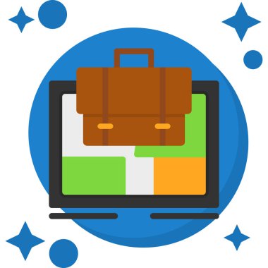 seyahat valiz simgesi düz biçimli