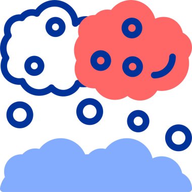 Bulut bulutu. Basit resimleme