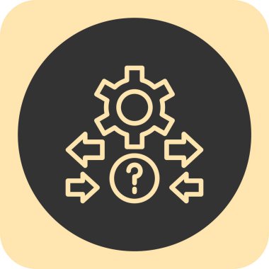 Vites düz yuvarlak vektör simgesi