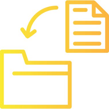 Belge. Web simgesi basit illüstrasyon