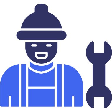 Yapıcı insan vektör simgesi