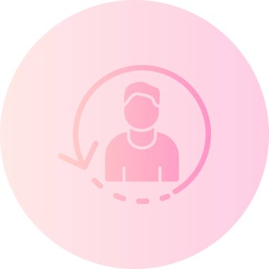 İnsan simgesinin vektör illüstrasyonu