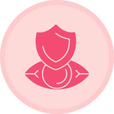 Bir kadın simgesinin vektör illüstrasyonu