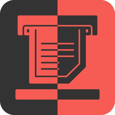 Belge. Web simgesi basit illüstrasyon