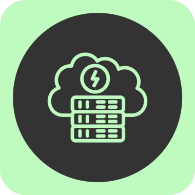 Soyut arkaplanda bulut hesaplama simgesi izole edildi