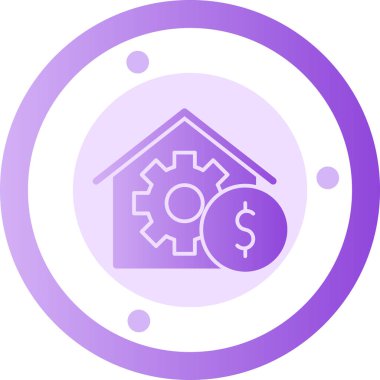 Ev. Web simgesi basit illüstrasyon