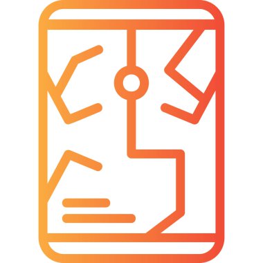 Bir belge simgesinin vektör illüstrasyonu