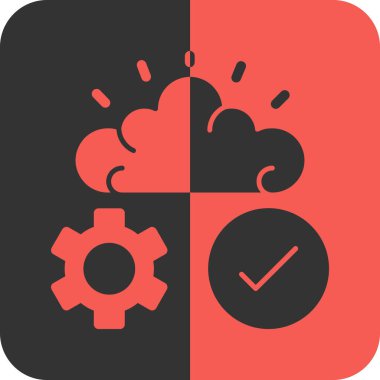 Bulut hesaplama simgesi. vektör illüstrasyonu