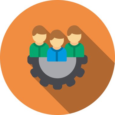 Lider Düz Gölge Ağı simgesi, vektör illüstrasyonu