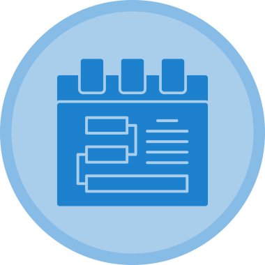 Takvim. Web simgesi basit illüstrasyon