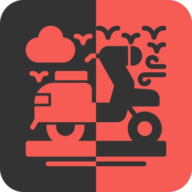 Modern çiftlik simgesinin vektör illüstrasyonu