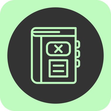 Kitap simgesi soyut arkaplan grubunda izole edildi