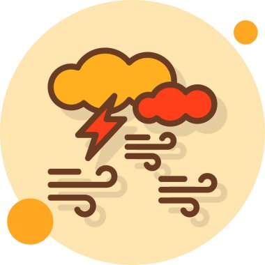 Hava durumu. Web simgesi basit illüstrasyon