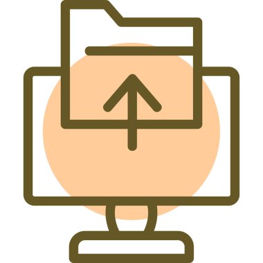 Dosya. Web simgesi basit illüstrasyon