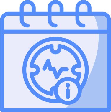 Takvim simgesi, vektör illüstrasyonu basit tasarım