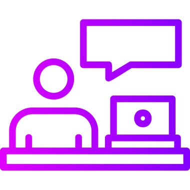 Bilgisayar monitörü. Basit resimleme