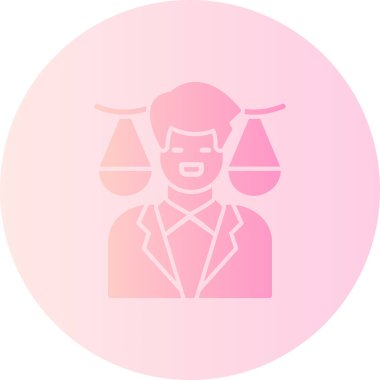 Hakim tokmak vektör illüstrasyon basit simge