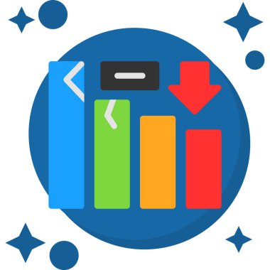 veri analiz çizelgesi simgesi düz biçimli