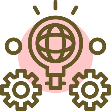 Modern bir simgenin vektör illüstrasyonu