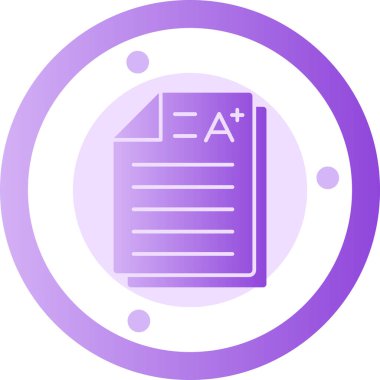 belge simgesi vektör illüstrasyonu