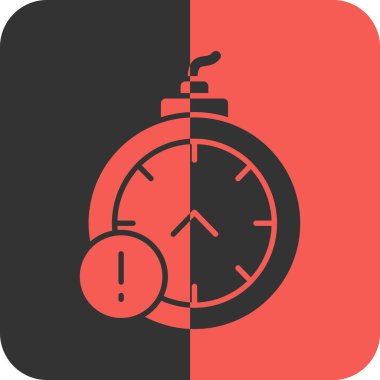 Saat web simgesi, vektör illüstrasyonu