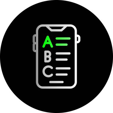 test tübü ikon vektör çizimi