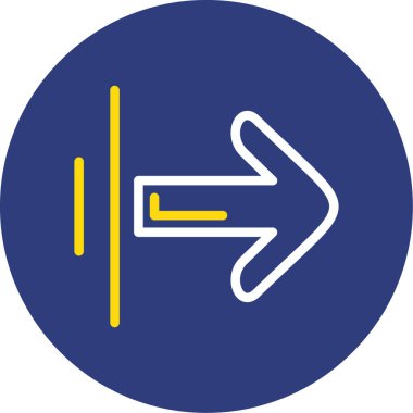 Yol işareti simgesinin vektör illüstrasyonu