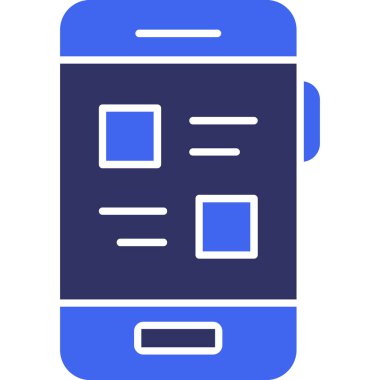 - Telefon. Web simgesi basit illüstrasyon