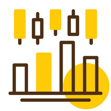 Bar grafiği. Web simgesi